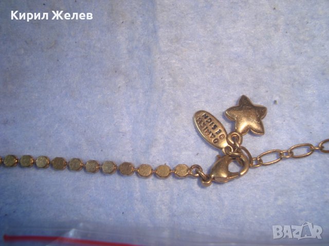 РАЗКОШНА ПОЗЛАТЕНА ДИЗАЙНЕРСКА БУТИКОВА МАРКОВА СКЪПОЦЕННА ОГЪРЛИЦА АРТ ДЕКО СТИЛ КОЛИЕ 27966, снимка 5 - Колиета, медальони, синджири - 37065305