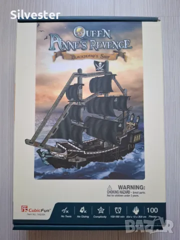 3D пъзел корабът "Oтмъщението на кралица Aна", чисто нов!