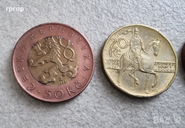 Монети . Чехия.  Лот. Чешки крони. 9 бр., снимка 3 - Нумизматика и бонистика - 39558528