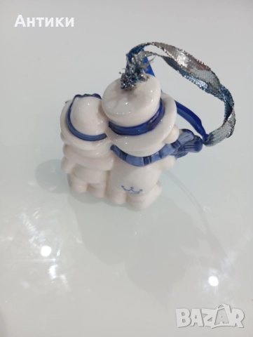 Стара порцеланова коледна играчка с печат, снимка 13 - Декорация за дома - 52661682