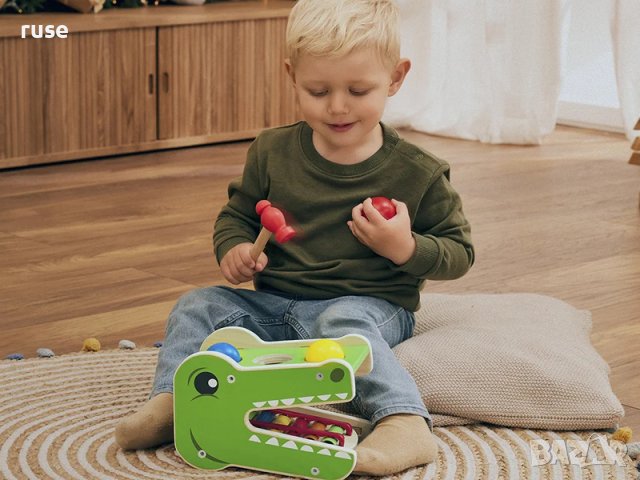 НОВИ! Ксилофон с чукче и топчета Крокодил, снимка 4 - Музикални играчки - 43515938