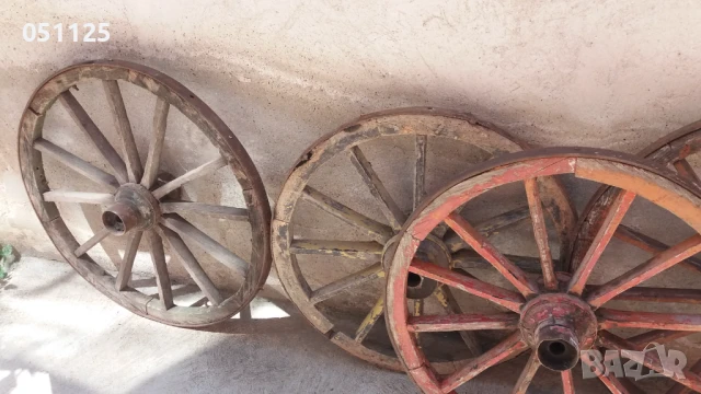 масивни колела от каруца - огромни , снимка 6 - Антикварни и старинни предмети - 50659952
