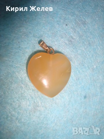 ТОПАЗЕНО СЪРЧИЦЕ СКЪПОЦЕНЕН АРТ-ДЕКО МЕДАЛЬОН ПЕНДАНТ 26664