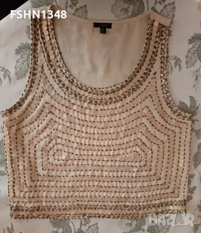 Болеро +топ с пайети и мъниста, снимка 5 - Комплекти - 50241162