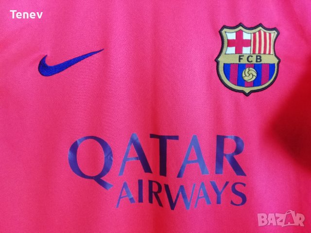 Barcelona Pique Nike оригинална тениска фланелка Барселона Пике 2014/2015 Away S, снимка 3 - Тениски - 42984680