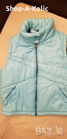 90s Jeans De CHRISTIAN LACROIX Turquoise Blue Vest, снимка 4 - Елеци - 35135697