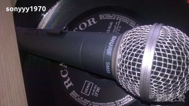 SHURE SM58-PROFESSIONAL MICROPHONE-ВНОС ШВЕИЦАРИЯ, снимка 3 - Микрофони - 27879493