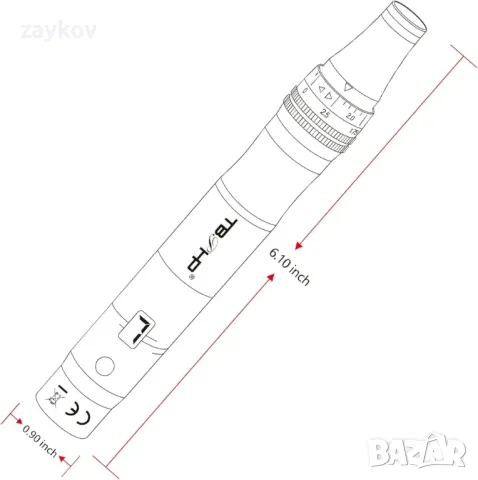 TBPHP M1 Electric Derma Beauty Pen Професионален комплект за дома, снимка 3 - Друга електроника - 48603066