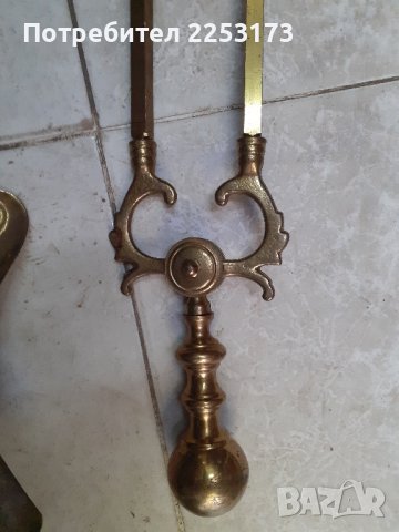 Стари месингови елементи за камина лот, снимка 7 - Декорация за дома - 43314707