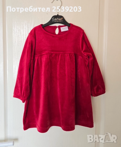 Детска Коледна рокля 18-24 месеца , снимка 7 - Бебешки рокли - 52397640