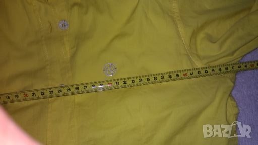 Жълта памучна риза с дълъг ръкав на Armani jeans размер М, снимка 7 - Ризи - 25119189