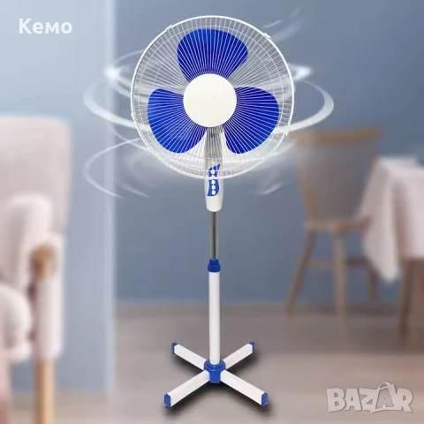 Вентилатор на стойка безшумен и икономичен, снимка 2 - Вентилатори - 50670087