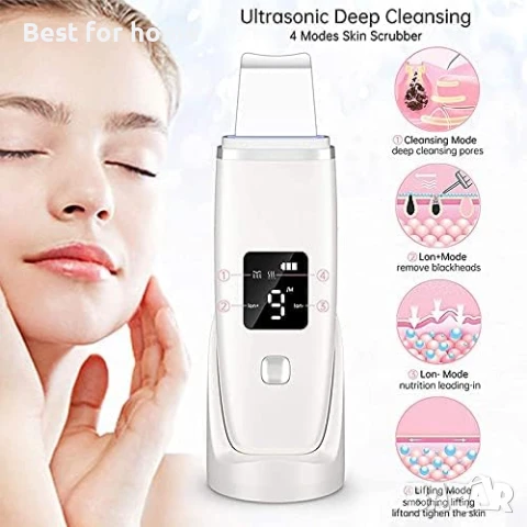 HICITI  Уред за дълбоко почистване на лицето с 4 режима на работа, снимка 6 - Други - 50534415