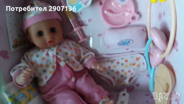 БЕБЕ С ФИНКЦИИ ,ПЛАЧЕ,ВДИГА ТЕМПЕРАТУРА,ИМА ЛЕКАРСКИ КОМПЛЕКТ, снимка 6 - Кукли - 38683849