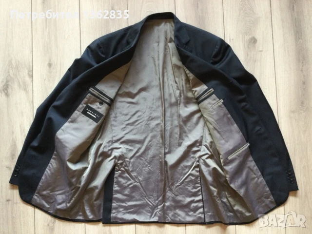 НОВО 100 % оригинално черно сако BOGLIOLI размер 54 / XL от Италия, снимка 10 - Сака - 51416881