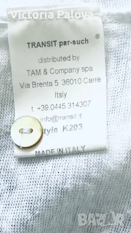 Лукс ленена блуза с копчета на гърба TRANSIT PAR-SUCH, снимка 13 - Блузи с дълъг ръкав и пуловери - 49902516