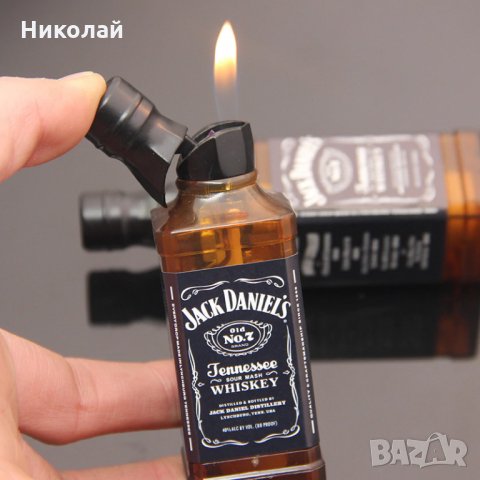 Запалка бутилка Джак Даниелс , уиски Jack Daniels , запалка шише