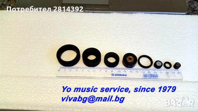 Нова Гума за ТОНРОЛКА за магнетофони REVOX A77 B77 A700 C270 C274 PR99 STUDER A67 B67 A807 A810