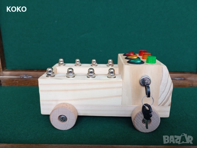 Дървено Камионче , снимка 6 - Коли, камиони, мотори, писти - 52653457