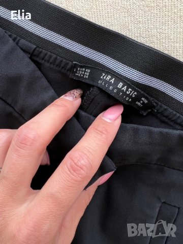 Дамски черен панталон Zara, снимка 4 - Панталони - 38542568