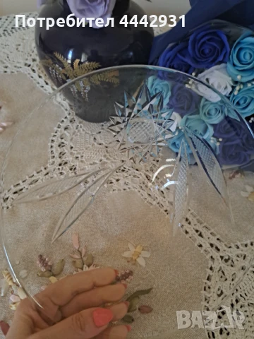 Стъклени фруктиери, снимка 9 - Сервизи - 50796027