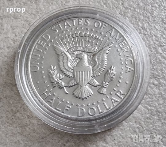 Оригинална монета. САЩ. Сребро. Половин Американски долар .1968 год. С образът на Кенеди.
