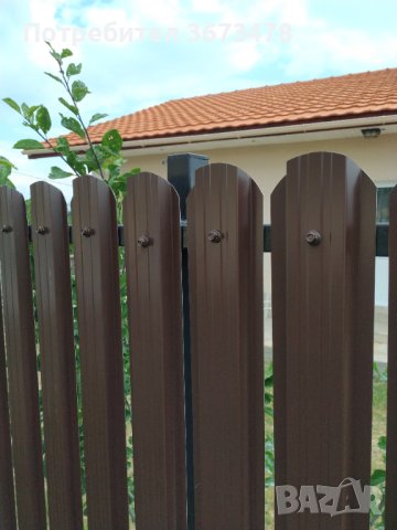 Метални профили (летви) за ограда, Цвят КАФЯВ, 1.25м, снимка 18 - Огради и мрежи - 40071951