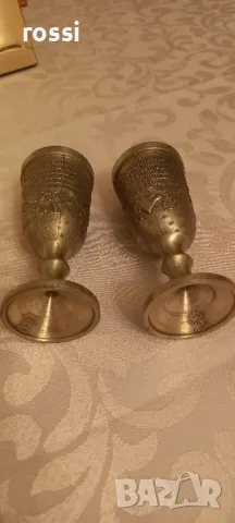 Две немски чаши за ракия от калай. Колекция Lindenwirtin. Не използвани, снимка 6 - Антикварни и старинни предмети - 48816426