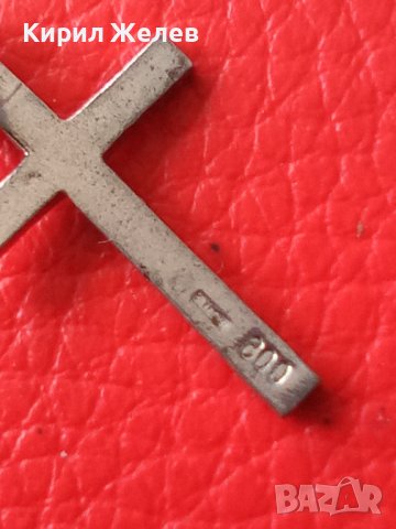 ПОСРЕБРЕНО СТИЛНО ОРНАМЕНТИРАНО СТАРО СТОМАНЕНО КРЪСТЧЕ МНОГО КРАСИВО и НЕЖНО 25110, снимка 10 - Колиета, медальони, синджири - 34635534