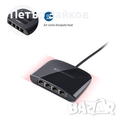USB 3.1 към 4-портов Gigabit интернет адаптер, снимка 5 - Друга електроника - 43061319