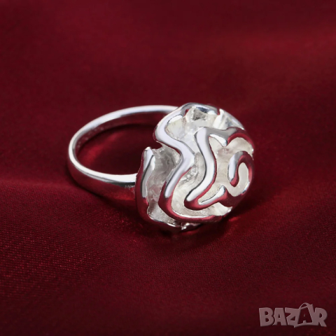 Сребърен комплект рози, снимка 10 - Бижутерийни комплекти - 44887759