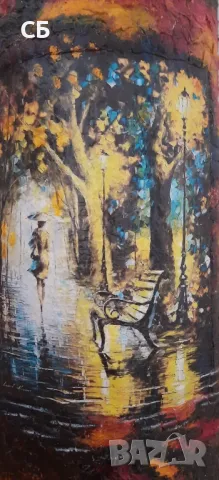 Керемида-декупаж за стена, снимка 5 - Декорация за дома - 49286811