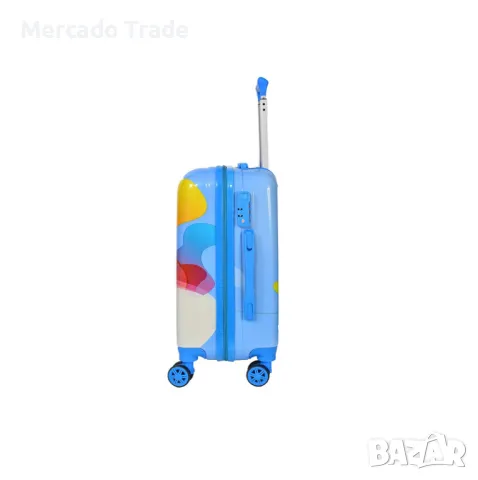 Детски куфар Mercado Trade, Поликарбон, Топка 2 , Различни размери, снимка 3 - Куфари - 47702032