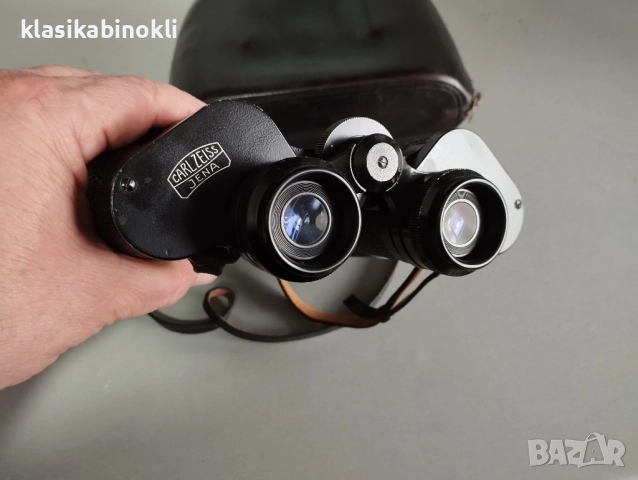 ТОП Немски Бинокъл Carl Zeiss Jena-JENOPTEM-10 х 50W--ГДР, снимка 3 - Екипировка - 52678421