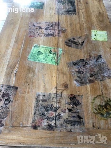 ПРОДАВАМ МАСИВНА МАСА ОТ ЕКЗОТИЧНО ТИКОВО ДЪРВО , снимка 6 - Маси - 38731641