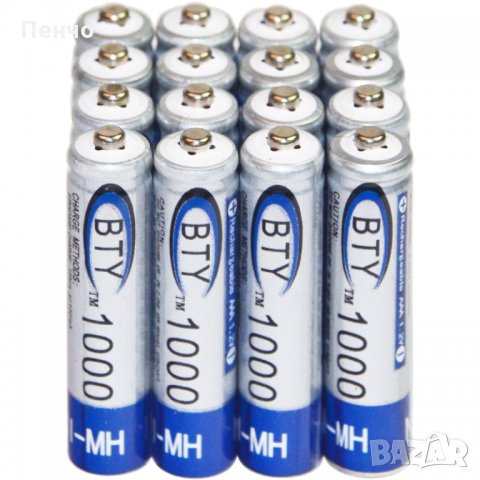 4 бр AAA 1000 mAh 1.2V Ni-MH акумулаторни батерии акумулаторна батерия презареждащи за MP3 фотоапара, снимка 11 - Друга електроника - 26444452