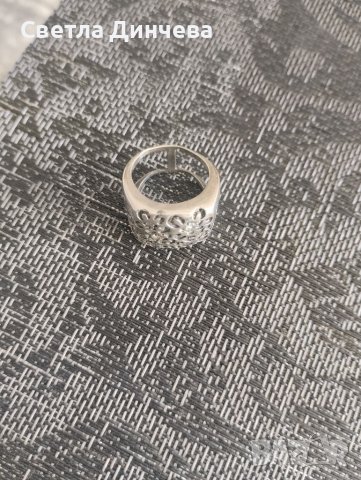 Сребърен пръстен, снимка 2 - Пръстени - 38523751