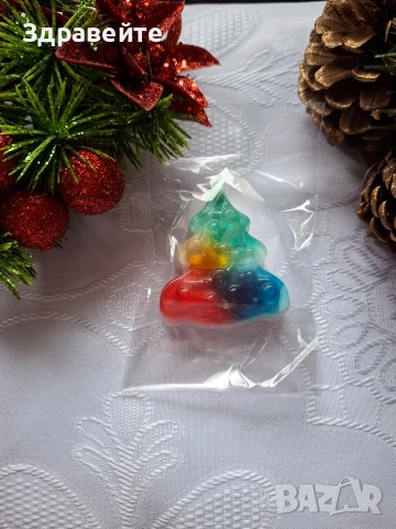 Коледни глицеринови сапунчета с хипоалергенни етер..масла, снимка 12 - Коледни подаръци - 52634291