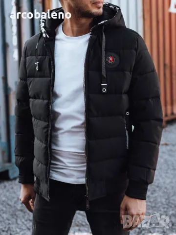 Мъжко зимно ватирано бомбър яке 