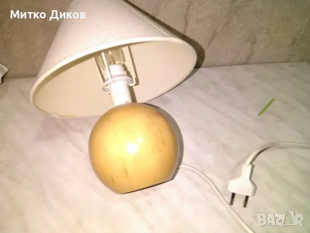 Настолна лампа JUTA 1xE27/60W/230V бук - FSC сертифицирано нова , снимка 4 - Настолни лампи - 49796041