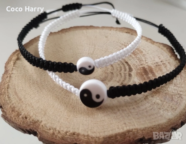 Гривни за двойки,Ин и Ян,ръчно изработени