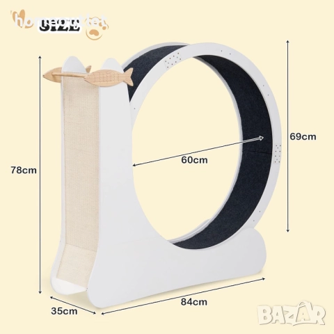 ПРОМОЦИЯ Мултифункционално колело за котки 3 в 1 - 10CXWLCAT60, снимка 4 - За котки - 52722371