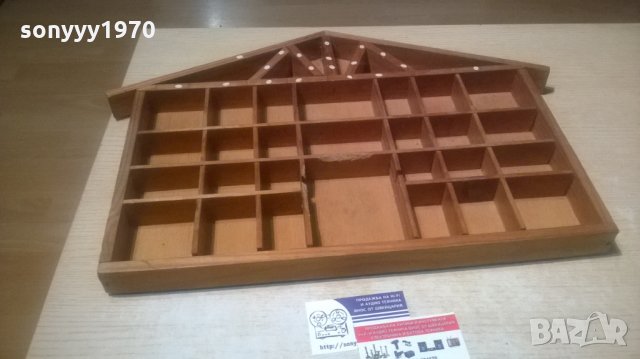 антик-дървена къща-53х37х4см-внос франция