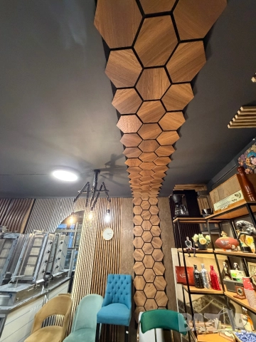 Шестоъгълен акустичен панел , снимка 4 - Декорация за дома - 52875998