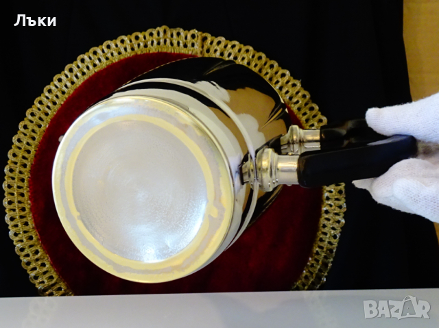 Посребрена кана,чайник,релеф. , снимка 7 - Антикварни и старинни предмети - 36400990