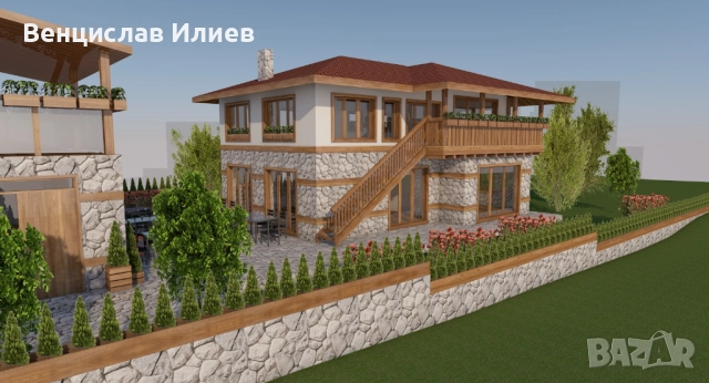 Уникален имот с готов проект за къща за гости – с. Долно Драглище, снимка 3 - Къщи - 51812950