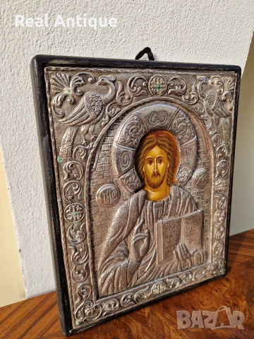 Прекрасна сребърна икона със сертификат , снимка 4 - Икони - 52653428