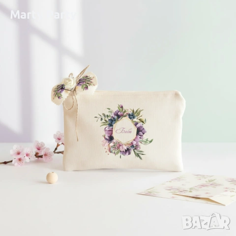 Несесер и име, подарък за мама 8 март, снимка 5 - Ръчно изработени сувенири - 53462885