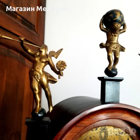 Само за колекционери. Страхотен паркетен холандски часовник. Уникално запазен, оригинален постамент,, снимка 2 - Други - 49368467