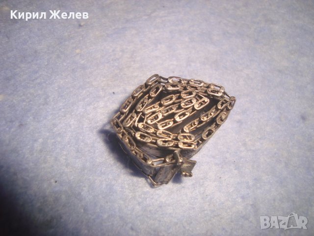 СТАРИННА РЪЧНО ФЛОРАЛНО ОРНАМЕНТИРАНА СРЕБЪРНА ГРИВНА УНИКАТ АНГЛИЯ - ЛИПСВА 1-та ЗАКОПЧАЛКА! 27314, снимка 7 - Антикварни и старинни предмети - 36827924